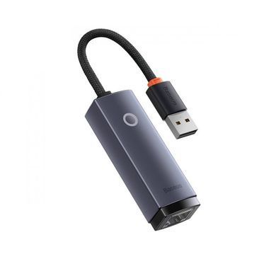 USB-Хаб Baseus Lite Series Ethernet Adapter USB-A to RJ45 LAN Port (100Mbps) Black (WKQX000001) [805486]