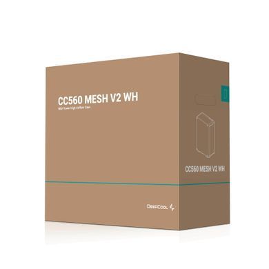 Корпус DeepCool CC560 Mesh V2 White без БЖ (R-CC560-WHAMA4-G-2) [608737]