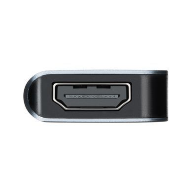 Хаб 2E USB-С > USB-A 3.0/USB-C PD/HDMI, 0.14м, сірий (2E-W2680) [114388]