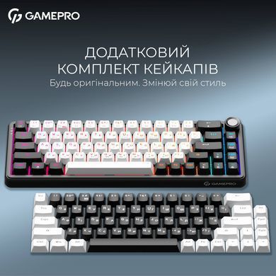 Клавіатура бездротова GamePro Asgard Valhalla White (MK210W Pro) [613232]