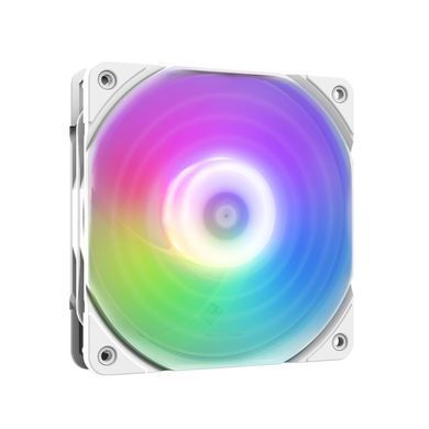 Корпусний вентилятор Zalman AF120R ARGB 120мм, 800-1500rpm, 4pin, PWM, 3pin+5VARGB, 24,3dBa, білий (ZM-AF120RARGBWHITE) [109601]