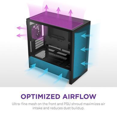 Корпус NZXT H3 Flow Black без БЖ (CC-H31FB-01) [616900]