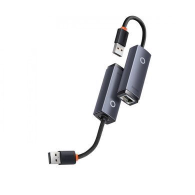 USB-Хаб Baseus Lite Series Ethernet Adapter USB-A to RJ45 LAN Port (100Mbps) Black (WKQX000001) [805486]