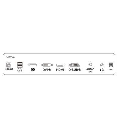 Монітор TFT 23.8" Philips 242B9TL, сенсорний (10 дотиків), IPS, VGA, HDMI, DVI-D, DP, USB, HAS, колонки (242B9TL/00) [400809]