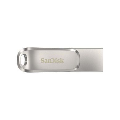 Накопичувач SanDisk 128GB USB 3.1 Type-A + Type-C Dual Drive Luxe Срібний (SDDDC4-128G-G46) [109020]