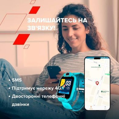 Дитячий смарт-годинник Canyon Jondy KW-44 4G Camera GPS Music Blue (CNE-KW44BL) [619502]