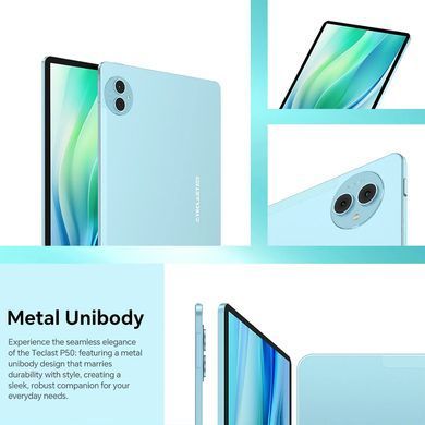 Планшет Teclast P50 11" HD /6GB/128GB/ T606 / 8000mAh/ LTE / 5+13MP/ Metal/ Blue (6940709686232) [400728]