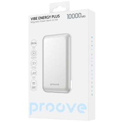 Універсальна мобільна батарея Proove Vibe Energy Plus 22.5W 10000mAh White/Gold (PBVE15012202) [614766]