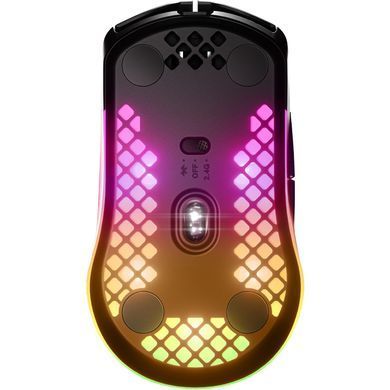 Мишка SteelSeries Aerox 3 Wireless Onyx, RGB, 18000dpi., 6кн., чорна (62612) [401284]