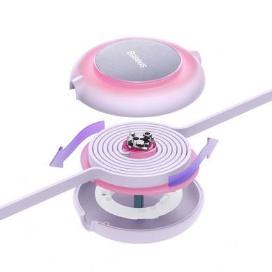 Кабель Baseus Bright Mirror 2 Series Retractable 3-in-1 Fast Charging Data Cable USB to M+L+C 3.5A 1.1m Purple (CAMJ010005) [802621]