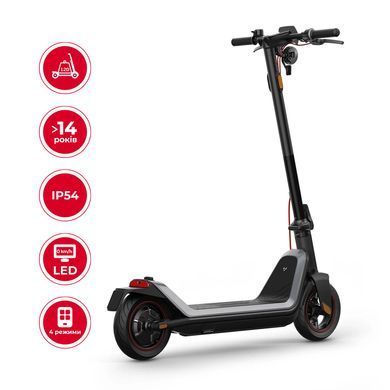 Електросамокат NIU KQi3 MAX Space Gray 9,5", 450(900)W, 13Ah, 65km, 25km/h, 25%, App, 21 kg (K3T331B3E11) [806652]