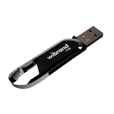 Флеш-накопичувач Wibrand USB 2.0 Aligator 4Gb Black (WI2.0/AL4U7B) [803558]
