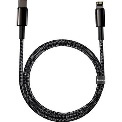 Кабель Baseus Tungsten Gold Fast Charging Data Cable Type-C to iP PD 20W 1m Black (CATLWJ-01) [804402]
