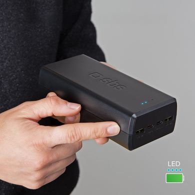 УМБ SBS 30000mAh 20W PD,QC, 2xUSB-A, 2xUSB-C Black (TTBB30000PD20K) [405048]