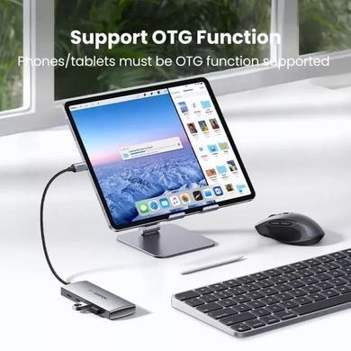 USB-хаб UGREEN CM480 USB-C to 2&times; USB 3.2+2&times;USB-C Adapter 10G (UGR-30758) [802760]