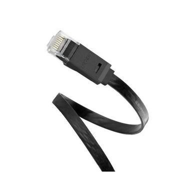 Мережевий кабель UGREEN Cat 6 U/UTP Lan Flat Cable 1m (Black) (UGR-50173) [804437]