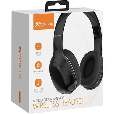 Гарнітура XTRIKE ME, Bluetooth 5.3, 200 мАг, Black (HD-215BK) [403842]