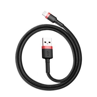 Кабель Baseus Cafule Cable USB For Lightning 2.4A 0.5m Red+Black (CALKLF-A19) [802298]