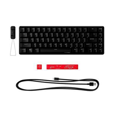 Клавіатура механічна HyperX Alloy Origins 65 67key, Red, USB-A, EN/UA, RGB, чорний (4P5D6AA) [103725]