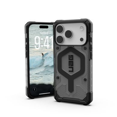Чохол UAG для iPhone 17 Pro, Pathfinder Clear MagSafe, Ash/Black (114551113140) [111071]