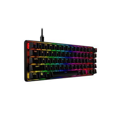 Клавіатура механічна HyperX Alloy Origins 65 67key, Red, USB-A, EN/UA, RGB, чорний (4P5D6AA) [103725]