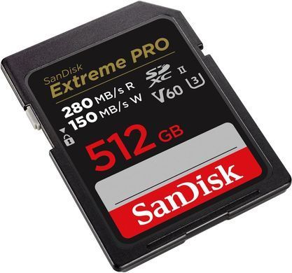Карта пам'яті SanDisk SD 512GB C10 UHS-II U3 R280/W150MB/s Extreme Pro V60 (SDSDXEP-512G-GN4IN) [109477]