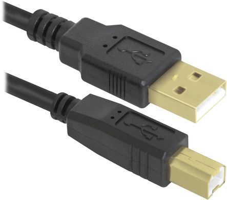 Кабель USB AM-BM, 1.8 м, чорний, 04-06PRO Defender (87430) [403182]