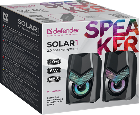 Акустика Defender 2.0 Solar 1 6Вт (65401) [203632]