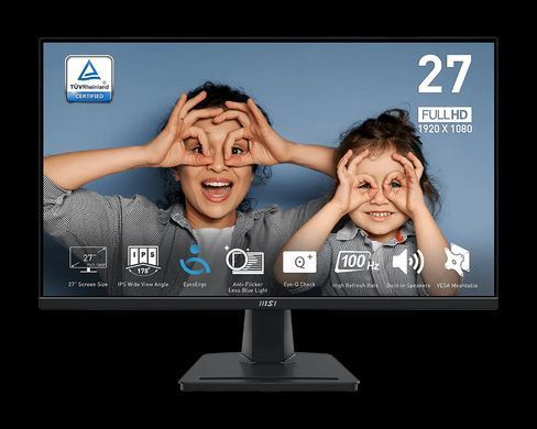 Монітор MSI 27" PRO MP275 D-Sub, HDMI, MM, IPS, 100Hz, 4ms, sRGB 93% (9S6-3PC3CM-077) [113816]