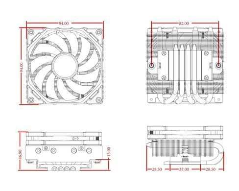 Кулер процесорний ID-Cooling (IS-40-XT BLACK) [609051]
