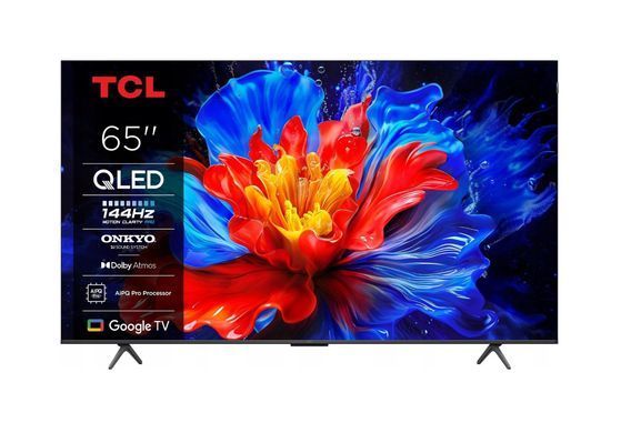 Телевізор 65" TCL QLED 4K 144Hz Smart Google TV Titan ONKYO sound (65P81K) [114184]