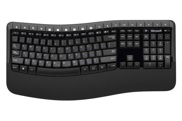 Комплект клавіатура та миша Microsoft Comfort Desktop 5050 WL, EN/UK/RU, чорний (PP4-00017) [103521]