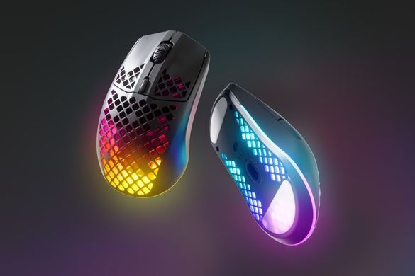 Мишка SteelSeries Aerox 3 Wireless Onyx, RGB, 18000dpi., 6кн., чорна (62612) [401284]