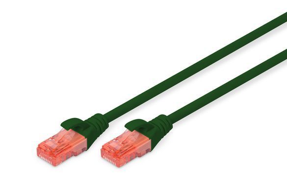 Патч-корд DIGITUS CAT 6 UTP, 5м, AWG 26/7, Cu, LSZH, зелений (DK-1617-050/G) [109808]