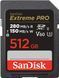 Карта пам'яті SanDisk SD 512GB C10 UHS-II U3 R280/W150MB/s Extreme Pro V60 (SDSDXEP-512G-GN4IN) [109477], фото 1