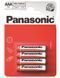 Батарейка Panasonic RED ZINC вугільно-цинкова AAA(R3) блістер, 4 шт. (R03REL/4BP) [113373], фото 2