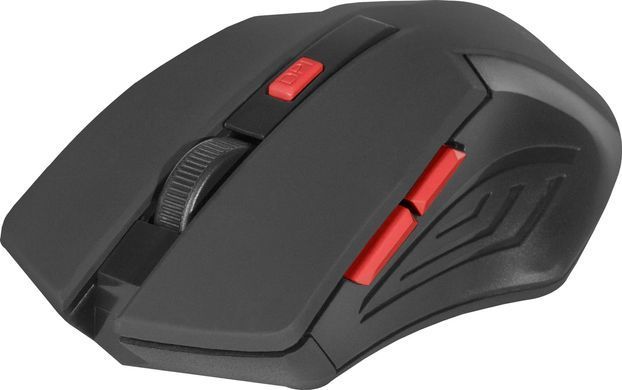 Мишка Defender Accura MM-275, бездротова, 6 кн. до 1600 dpi, червоний (52276) [401113]