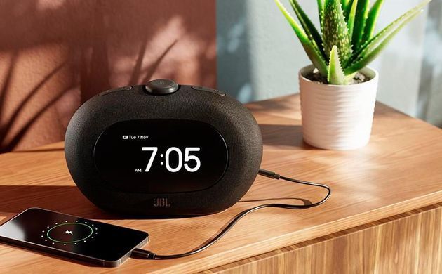 Акустична система портативна з БТ, тюнером та годинником JBL (JBLHORIZON3BLKEP) [503204]