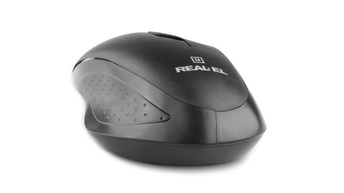 Миша бездротова REAL-EL RM-300 Black/Grey (EL123200012) [606313]