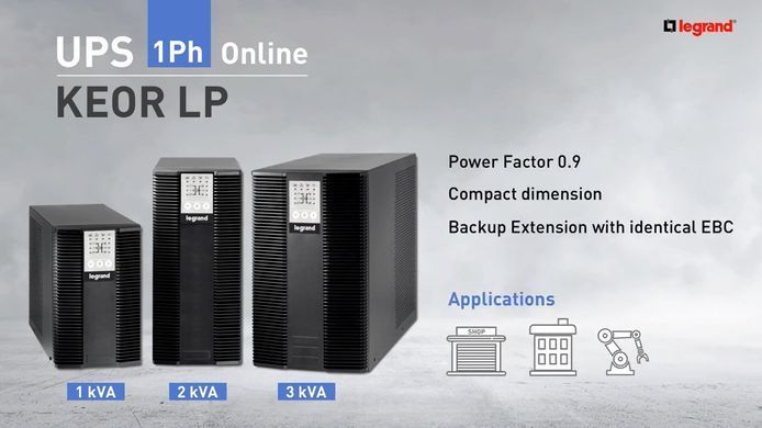Джерело безперебійного живлення Legrand Keor LP, 3000VA/2700W, LED, RS232, 6хC13 (310158) [12856]