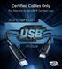 Кабель USB 4.0 Thunderbolt Type-C M-M, 0,8 м, 240W Gen 3, 40Gbps 8K@60Hz Choetech (XCC-1028) [405431], фото 7