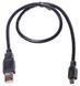 Кабель PowerPlant USB2.0(AM)-MiniUSB(AM), 0.5м, Black (KD00AS1219) [603623], фото 1
