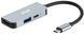 Хаб 2E USB-С > USB-A 3.0/USB-C PD/HDMI, 0.14м, сірий (2E-W2680) [114388], фото 1