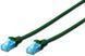 Патч-корд 2E CAT 5e, UTP, 10м, 26AWG, RJ45, 7/0.16, Cu, LSZH, зелений (2E-PC5ECU-10LSZH-GRN)