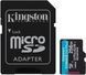 Карта пам'яті Kingston microSD 256GB C10 UHS-I U3 A2 V30 R200/W160MB/s + SD (SDCG4/256GB) [108945], фото 1