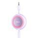 Кабель Baseus Bright Mirror 2 Series Retractable 3-in-1 Fast Charging Data Cable USB to M+L+C 3.5A 1.1m Purple (CAMJ010005) [802621], фото 7