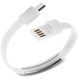 Кабель-браслет micro USB 2.0, білий RTL (S0605) [403853], фото 1