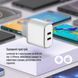 Мережевий зарядний пристрій ColorWay Power Delivery Port PPS USB (Type-C PD + Type-C PD) (40W) White (CW-CHS048PD-WT) [603352], фото 9