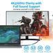 Кабель USB 3.1 Type-C M - HDMI M, 1.5m 4K 60 Гц Thunderbolt 3 HDCP2.2 PVC Black Vention (CRBBG) [404562], фото 4