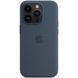 Чохол-накладка Apple Silicone Case with MagSafe для Apple iPhone 14 Pro Storm Blue (MPTF3) [614868], фото 4